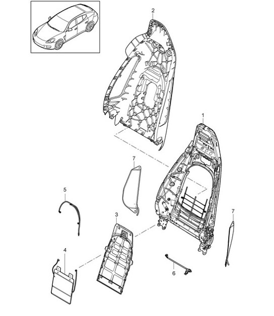 Diagram 817-014 Porsche 964 (911) C2 1989-93 Body