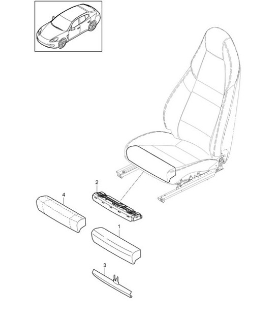 Diagram 817-024 Porsche Cayenne S V8 4.2L Diesel 382HP Body