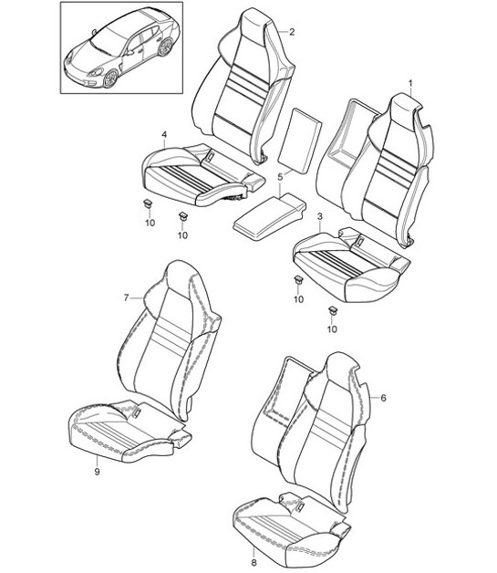 Diagram 817-042 Porsche 992 (911) MK1 2019-2024 Body