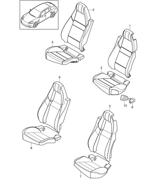 Diagram 817-054 Porsche Cayman S 3.4L 987C 2005-08 Body
