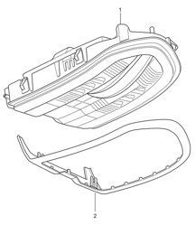 Console/Tetto (Vedi manuale d&#39;officina) (PR:-193) Panamera 970 (G1) 2010-16