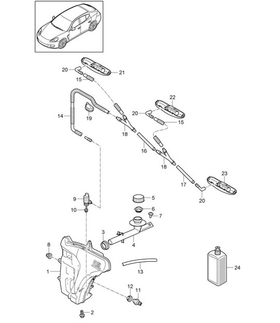 Diagram 904-010 Porsche Cayman S 3.4L 987C 2005-08 Electrical equipment