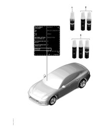 Lakbijwerkapplicator / Lak Panamera 971.1 (G2) 2017-20