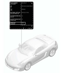 Lakbijwerkapplicator / Verf 981 Boxster / Boxster S 2012-16