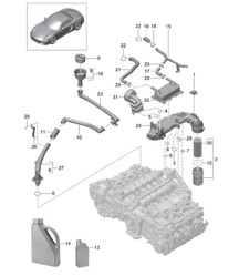 Engine lubrication 981 Boxster / Boxster S 2012-16 Engine lubrication 981 Boxster / Boxster S 2012-16