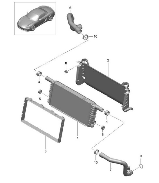 Diagram 105-017 Porsche Cayenne MK3 (958) 2010-2017 Motore