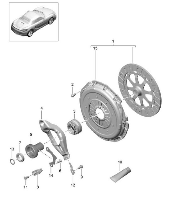 Diagram 301-000 Porsche 992 (911) MK1 2019-2024 Transmission