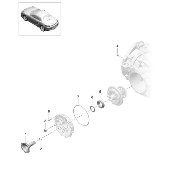 Diagram 302-005 Porsche Cayenne 3.0L Diesel 2007>> Transmission