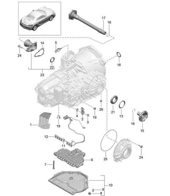 Diagram 320-005 Porsche 918 Spyder 2014-2015 