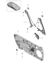 Window regulator 981 Boxster / Boxster S 2012-16