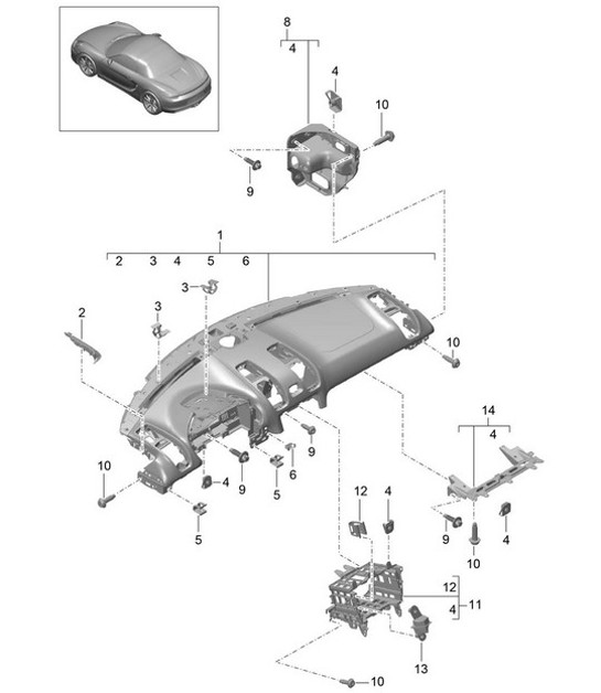 Diagram 809-000 Porsche Carrera GT (2003-2006) 