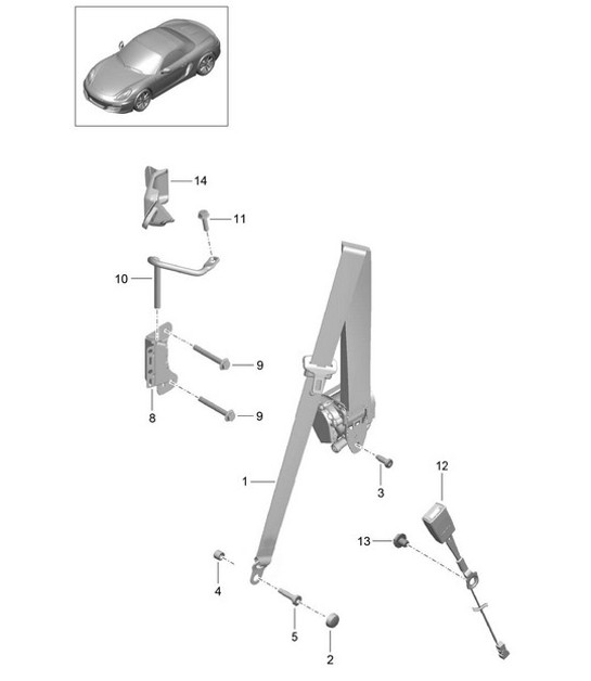 Diagram 812-000 Porsche 997 Carrera 2S 3.8L 2005>> Carrosserie
