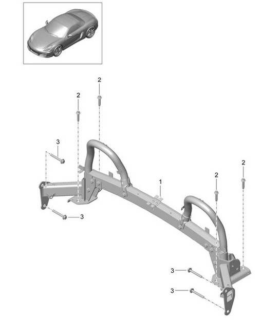 Diagram 812-005 Porsche Boxster 986/987/981 (1997-2016) Body