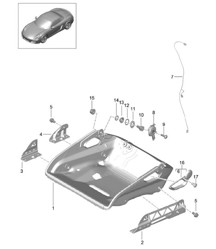 Sedile avvolgente / Pieghevole / Telaio sedile / Accessori 981 Boxster / Boxster S 2012-16 Sedile avvolgente / Pieghevole / Telaio sedile / Accessori 981 Boxster / Boxster S 2012-16