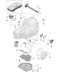 - PDK - Boîte de vitesses / Pièces détachées (Modèle : CG205,CG225) 981C Cayman / Cayman S 2014-16 - PDK - Boîte de vitesses / Pièces détachées (Modèle : CG205,CG225) 981C Cayman / Cayman S 2014-16
