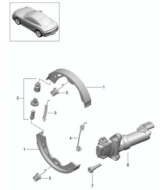 Diagram 603-005 Porsche Cayenne S 4.5L V8 2003>> Ruote, freni