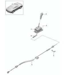 keuzehendel - PDK - (PR:250) 981C Cayman / Cayman S 2014-16 keuzehendel - PDK - (PR:250) 981C Cayman / Cayman S 2014-16