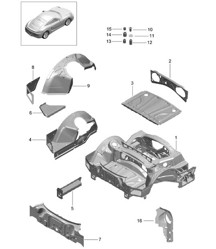 Partie arrière 981C Cayman / Cayman S 2014-16