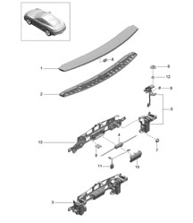 Achterspoiler 981C Cayman / Cayman S 2014-16