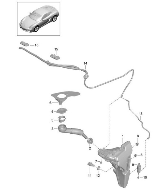 Diagram 904-010 Porsche Cayman 987C/981C (2005-2016) Materiale elettrico