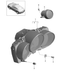 Instrumentos / Cronómetro 981C Cayman / Cayman S 2014-16