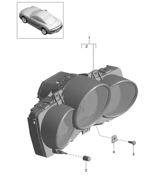 Diagram 906-001 Porsche Cayman 987C/981C (2005-2016) Elektrische Ausrüstung