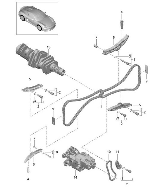 Diagram 103-015 Porsche 928 4.5L 1978-82 