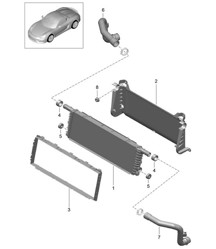 Kühlermitte 981.SP Boxster Spyder 2016