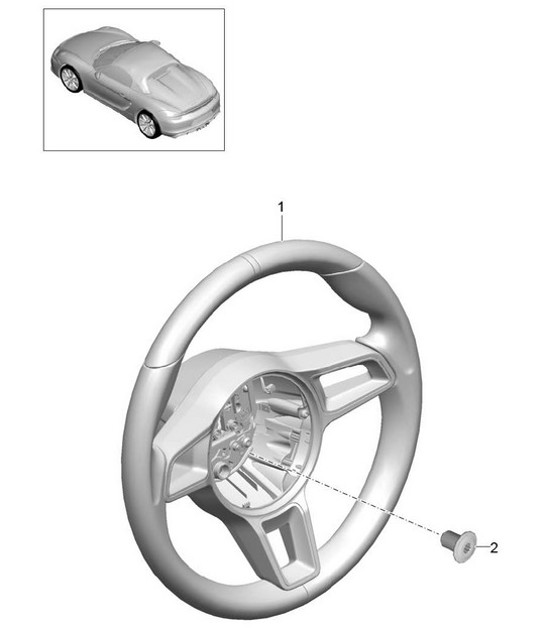 Diagram 403-005 Porsche Cayenne S V6 3.0L Hybrid 380HP Front Axle, Steering 