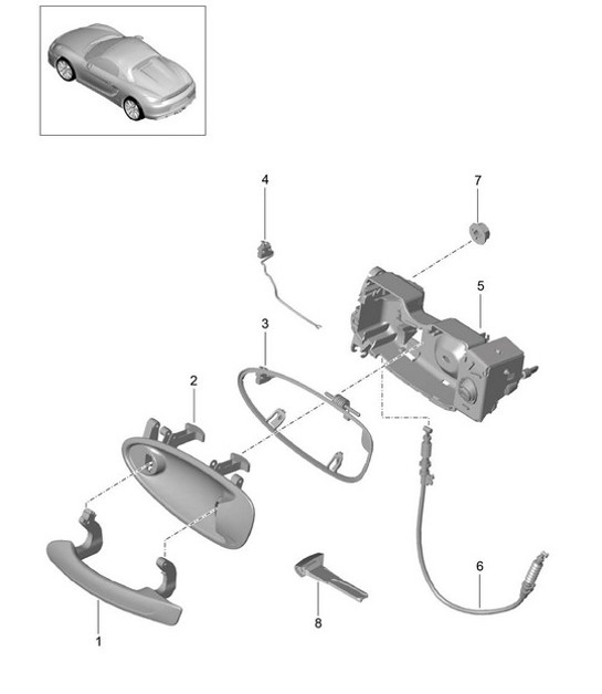 Diagram 804-020 Porsche 991 GT2 RS 3.8L PDK (700 ch) Carrosserie