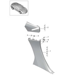 Revestimientos / Pilar B 981.SP Boxster Spyder 2016