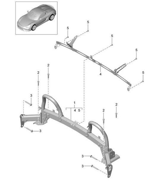Diagram 812-005 Porsche Boxster 986/987/981 (1997-2016) Body