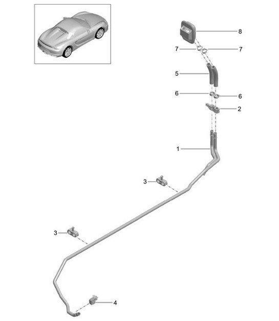 Diagram 813-000 Porsche Boxster 986/987/981 (1997-2016) Body