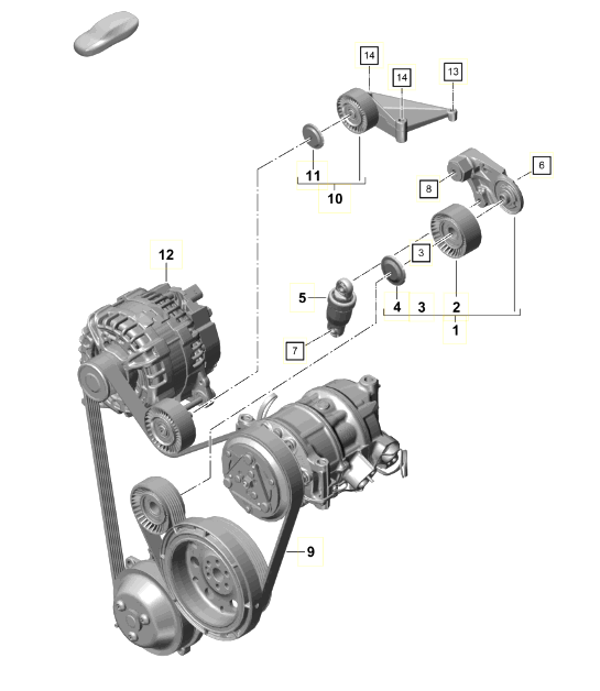 Diagram 101-011 Porsche Cayenne 3.2L V6 2003>> Engine