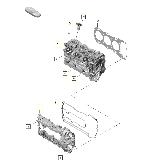 Diagram 103-001 Porsche Cayenne Coupe GTS V8 4.0L Benziner 460PS 
