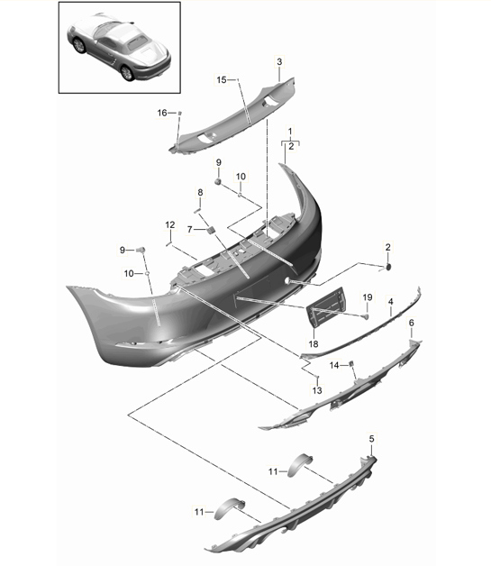Diagram 802-025 Porsche 卡宴 Turbo 4.5L 2003>>  车身