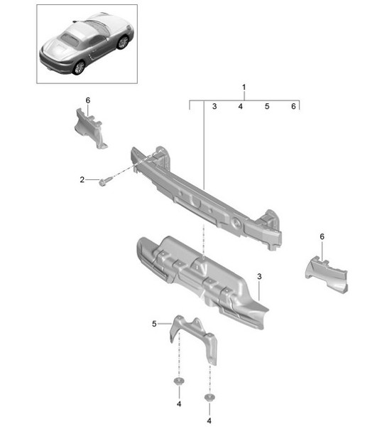 Diagram 802-075 Porsche Cayenne Coupe Turbo S E-Hybrid V8 4.0L 550Hp 
