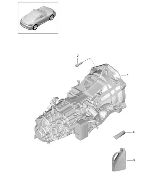 Diagram 302-000 Porsche 996 C4 3.4L 1997-08/01 Overdragen