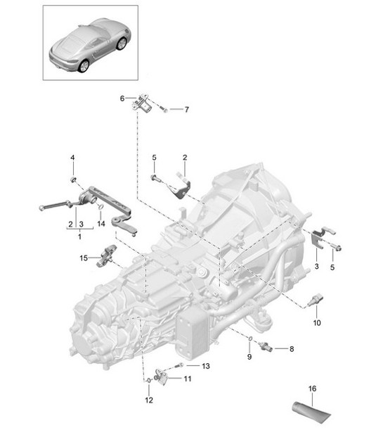 Diagram 302-010 Porsche Cayenne E-Hybrid V6 3.0L 470CV 