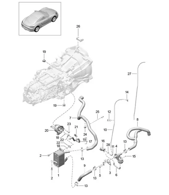 Diagram 302-020 Porsche Panamera 4 2.9L V6 