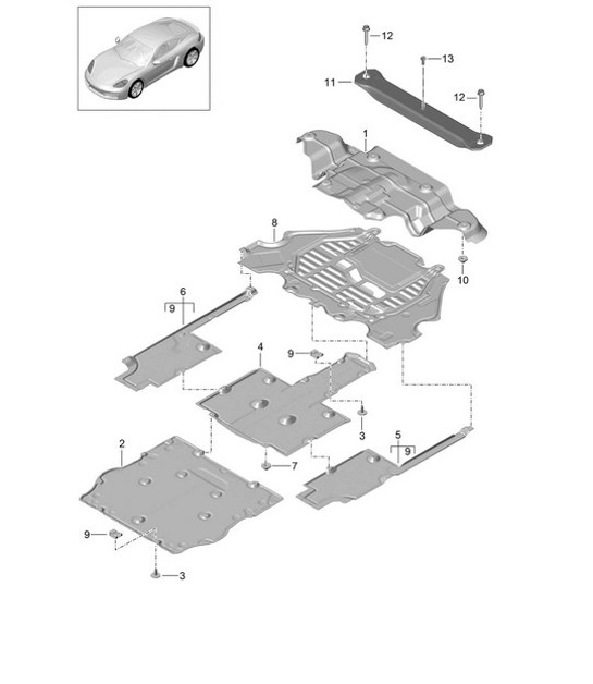 Diagram 801-070 Porsche Cayenne Turbo S 4.5L 2006>> Carrozzeria