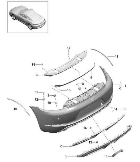 Diagram 802-023 Porsche Cayenne S Coupé V8 4.0L 474CV 