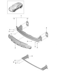 Stoßstangenträger - VORNE - 718C (982C) Cayman 2017&gt;&gt;