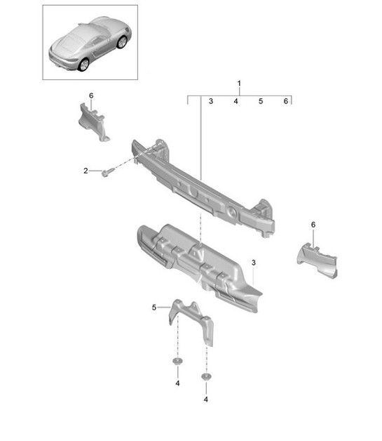 Diagram 802-070 Porsche Berline sportive Taycan 4S 