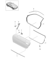 Deurafdichting en sierlijst 718C (982C) Cayman 2017>> Deurafdichting en sierlijst 718C (982C) Cayman 2017>>