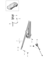 Sicherheitsgurt 718C (98C) Cayman 2017>>
