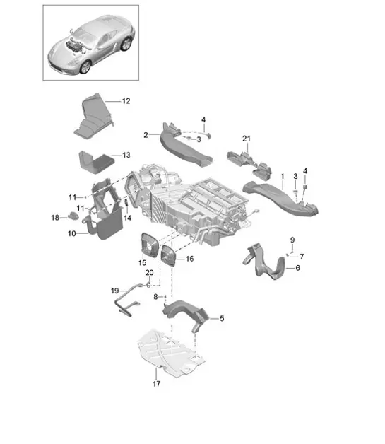 Diagram 813-005 Porsche 997 MKII GT3 2010> Carrocería