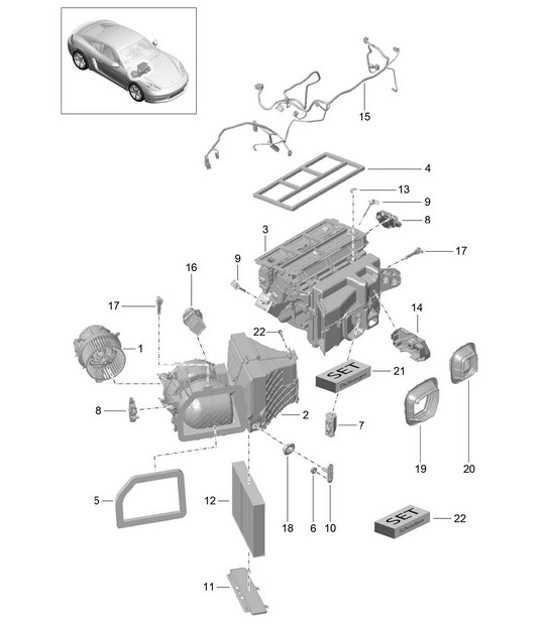 Diagram 813-010 Porsche Macan (95B) MK1 (2014-2018) Karosserie