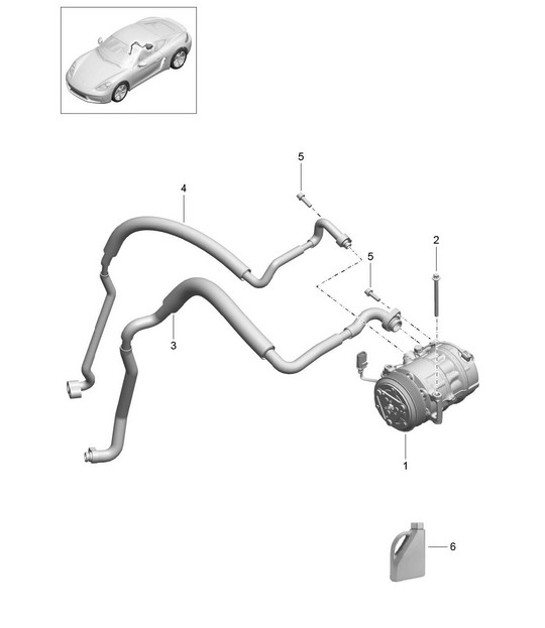 Diagram 813-040 Porsche Panamera 970 MK2 (2014-2016) Body