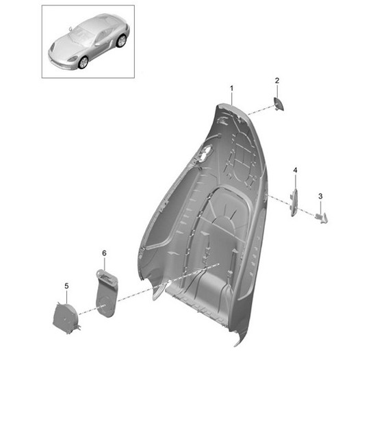 Diagram 817-004 Porsche 968 CS 3.0L 1993-95 Body